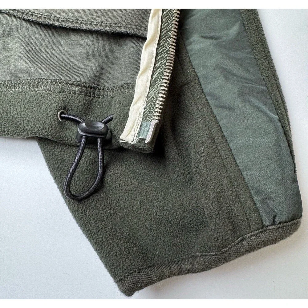 Banana‎ Republic Mens Green Fleece Full Zip Hoodie Jacket Size Large